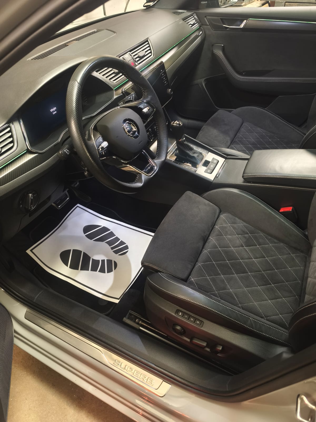 Vyčištěný interiér vozu