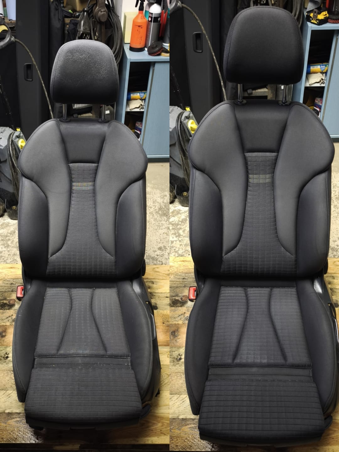 Sedadlo před čištěním